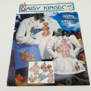 Vintage Daisy Kingdom “Bears A Plenty” No-Sew Appliqué #6351 90s Teddy Bears